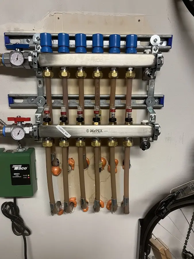 Plumber performing Leak Detection at a residential property in Holly Springs